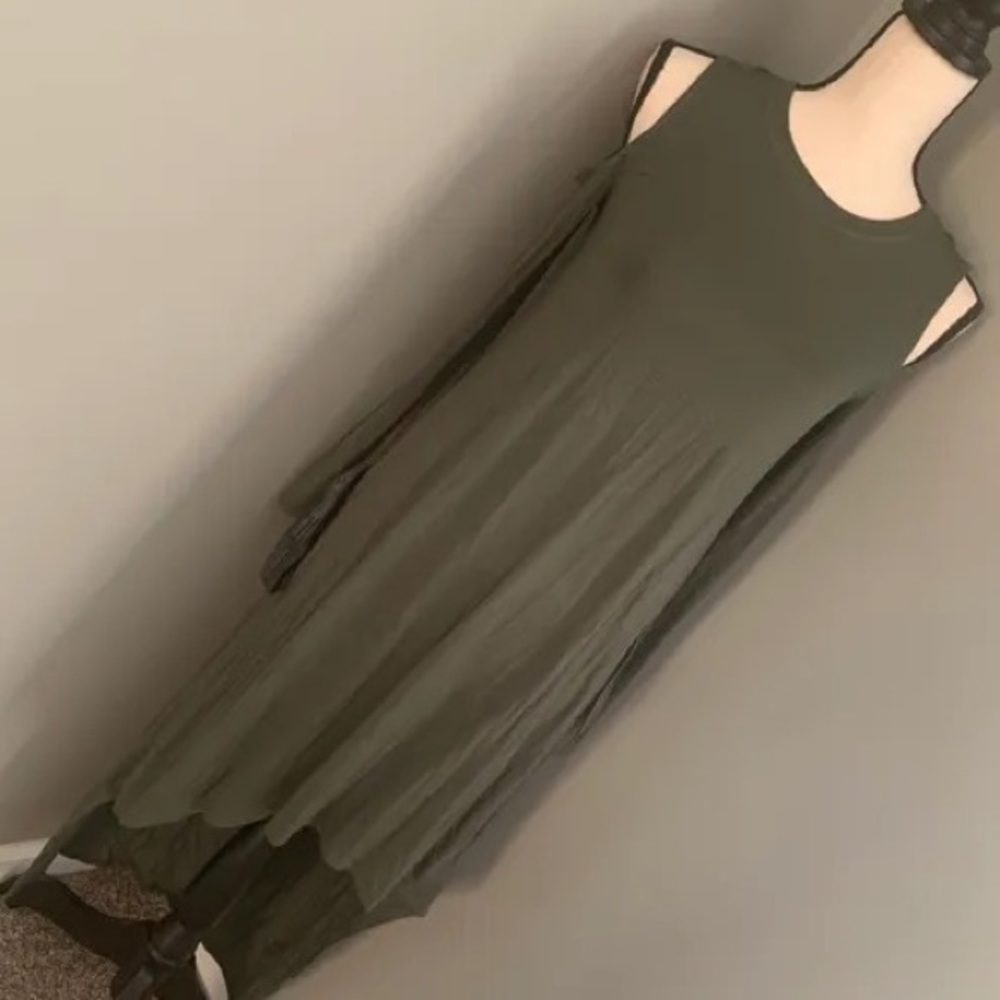 High low BCBG Max Azria open shoulder dress